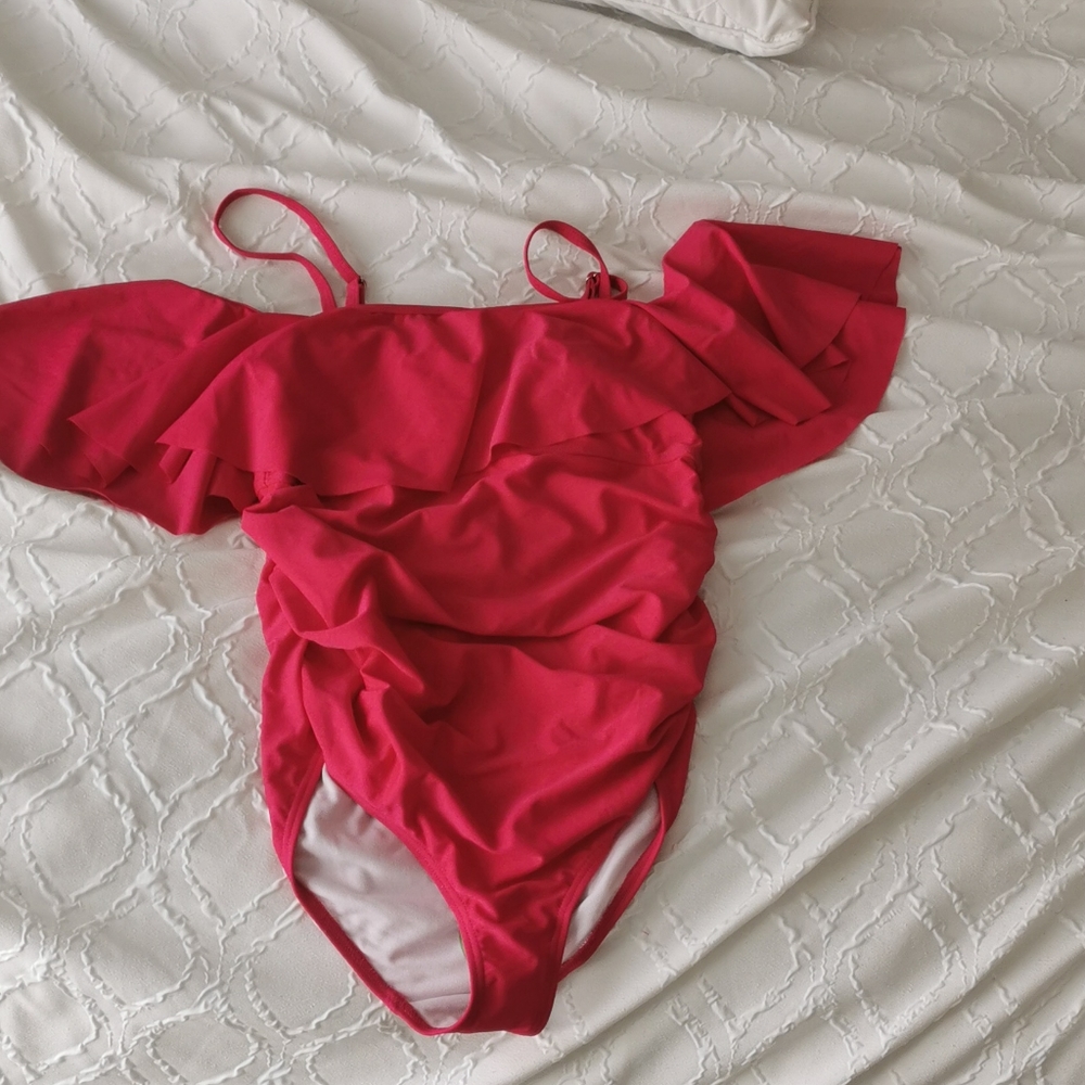 NWT Pink Blush Maternity Swim - Picture 5 of 9